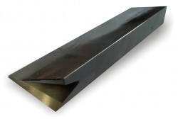 V-Form Stahl/Kopierstahl V-Form Tantung 40 x 18 x 140 mm, Schneide einseitig links