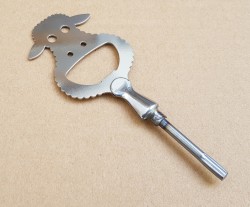 Bottle Opener "Sheep" stainless steel approx. 80x45 mm