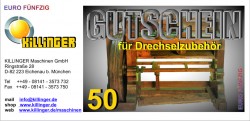 Voucher for Woodturning accessories € 50,--